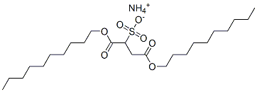 ammonium 1,4-didecyl sulphonatosuccinate Struktur