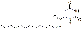 dodecyl 1,2,3,6-tetrahydro-2,6-dioxopyrimidine-4-carboxylate Struktur