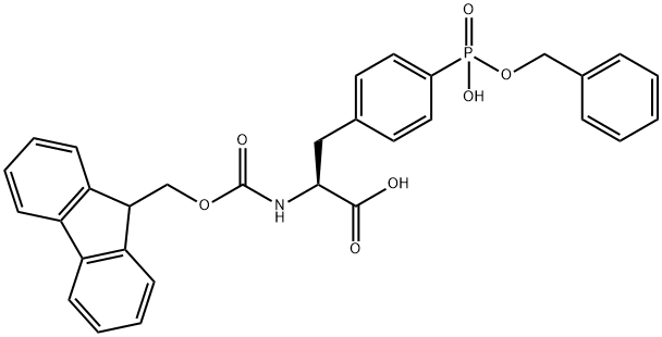 Fmoc-4-phosphono-Phe(Bzl)-OH Struktur