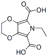 6H-1,4-Dioxino[2,3-c]pyrrole-5,7-dicarboxylic  acid,  6-ethyl-2,3-dihydro- Struktur