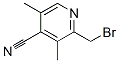 4-Pyridinecarbonitrile,  2-(bromomethyl)-3,5-dimethyl- Struktur