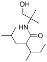 N-(2-hydroxy-1,1-dimethylethyl)-2-isobutyl-3-methylvaleramide Struktur