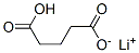 lithium hydrogen glutarate Struktur