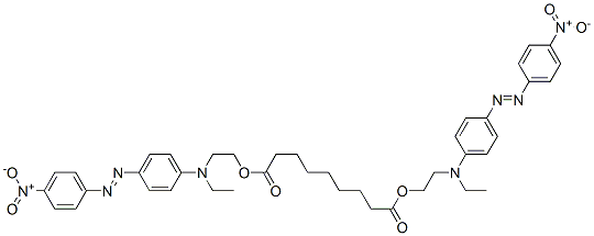 bis[2-[ethyl[4-[(4-nitrophenyl)azo]phenyl]amino]ethyl] azelate Struktur