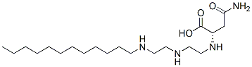 N2-[2-[[2-(dodecylamino)ethyl]amino]ethyl]-L-asparagine Struktur