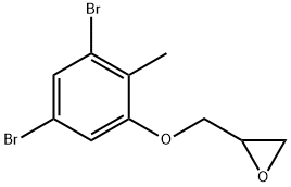 [(3,5-dibromo-2-methylphenoxy)methyl]oxirane  Struktur