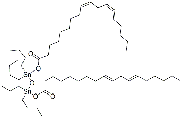 (9Z,12Z)-1,1,3,3-tetrabutyl-1,3-bis(octadeca-9,12-dienoyloxy)distannoxane Struktur