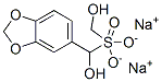 sodium (1,3-benzodioxol-5-yl)dihydroxymethyl monosulphite  Struktur