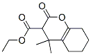 ethyl 3,4,5,6,7,8-hexahydro-4,4-dimethyl-2-oxo-2H-1-benzopyran-3-carboxylate Struktur