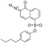 4-butylphenyl 6-diazo-5,6-dihydro-5-oxonaphthalene-1-sulphonate Struktur