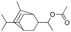 1-(8-isopropyl-6-methylbicyclo[2.2.2]oct-5-en-2-yl)ethyl acetate Struktur