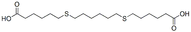 6-((6-((5-Carboxypentyl)thio)hexyl)thio)hexanoic acid Struktur