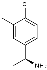 Benzenemethanamine, 4-chloro-α,3-dimethyl-, (αS)- Struktur