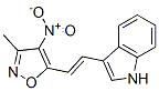 1H-Indole,  3-[2-(3-methyl-4-nitro-5-isoxazolyl)ethenyl]- Struktur