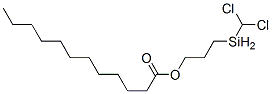 3-(dichloromethylsilyl)propyl laurate  Struktur