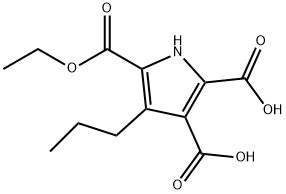 1H-Pyrrole-2,3,5-tricarboxylic  acid,  4-propyl-,  5-ethyl  ester Struktur