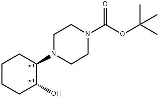 TRANS-2-(4-N-BOC-PIPERAZIN-1-YL)CYCLOHEXANOL Struktur