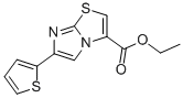 6-(2-THIENYL)IMIDAZO[2,1-B]THIAZOLE-3-CARBOXYLIC ACID ETHYL ESTER Struktur