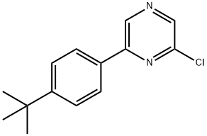 2-CHLORO-6-[4-(1,1-DIMETHYLETHYL)PHENYL] PYRAZINE Struktur