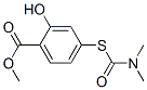 methyl 4-[[(dimethylamino)carbonyl]thio]salicylate Struktur