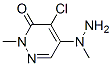 4-Chloro-2-methyl-5-(1-methylhydrazino)-3(2H)-pyridazinone Struktur