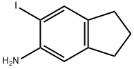 1H-Inden-5-amine, 2,3-dihydro-6-iodo- Struktur