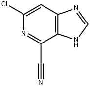 3H-Imidazo[4,5-c]pyridine-4-carbonitrile,  6-chloro- Struktur