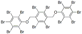 1,2,4,5-tetrabromo-3,6-bis[(pentabromophenoxy)methyl]benzene Struktur