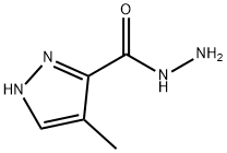 1H-Pyrazole-3-carboxylicacid,4-methyl-,hydrazide(9CI) Struktur