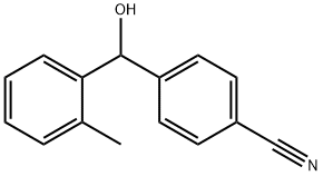 4-[Hydroxy(2-Methylphenyl)Methyl]benzonitrile Struktur