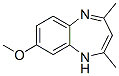 1H-1,5-Benzodiazepine,  8-methoxy-2,4-dimethyl- Struktur