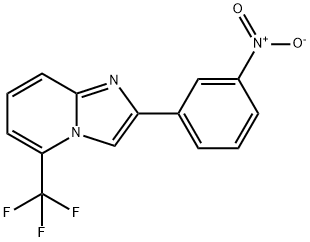 2-(3-Nitro-phenyl)-5-trifluoromethyl-imidazo[1,2-a]pyridine Struktur