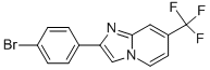 2-(4-Bromo-phenyl)-7-trifluoromethyl-imidazo[1,2-a]pyridine Struktur