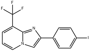 2-(4-Iodo-phenyl)-8-trifluoromethyl-imidazo[1,2-a]pyridine Struktur