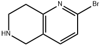 2-BROMO-5,6,7,8-TETRAHYDRO-1,6-NAPHTHYRIDINE Struktur