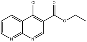 ethyl 4-chloro-1,8-naphthyridine-3-carboxylate Struktur