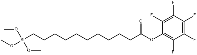 10-(Pentafluorophenoxycarbonyl)decyltriMethoxysilane, 95% Struktur