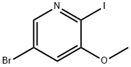 5-BROMO-2-IODO-3-METHOXYPYRIDINE Struktur