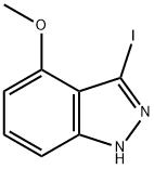 1H-Indazole, 3-iodo-4-Methoxy- Struktur