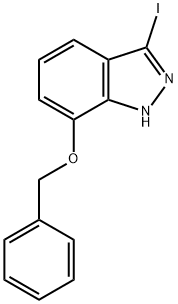 7-(BENZYLOXY)-3-IODO-1H-INDAZOLE Struktur