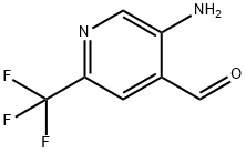 5-Amino-2-trifluoromethyl-pyridine-4-carbaldehyde Struktur