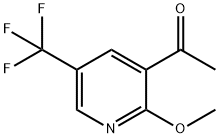 1-(5-(trifluoroMethyl)-2-Methoxypyridin-3-yl)ethanone Struktur