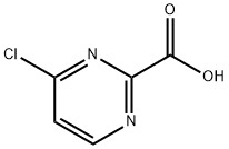 4-chloropyrimidine-2-carboxylic acid Struktur