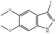 3-Iodo-5,6-dimethoxy-1H-indazole Struktur