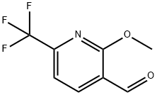 2-Methoxy-6-(trifluoromethyl)nicotinaldehyde Struktur