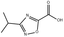 3-ISOPROPYL-1,2,4-OXADIAZOLE-5-CARBOXYLIC ACID Struktur