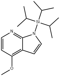 4-METHOXY-1-TRIISOPROPYLSILANYL-1H-PYRROLO[2,3-B]PYRIDINE Struktur