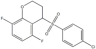 4-(4-chlorophenylthio)-5,8-difluorochroMan-3-ol Struktur