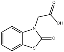 (2-氧代-1,3-苯并噻唑-3(2H)-基)乙酸, 945-03-9, 結(jié)構(gòu)式