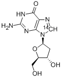 2'-DEOXYGUANOSINE, [8-14C] Struktur